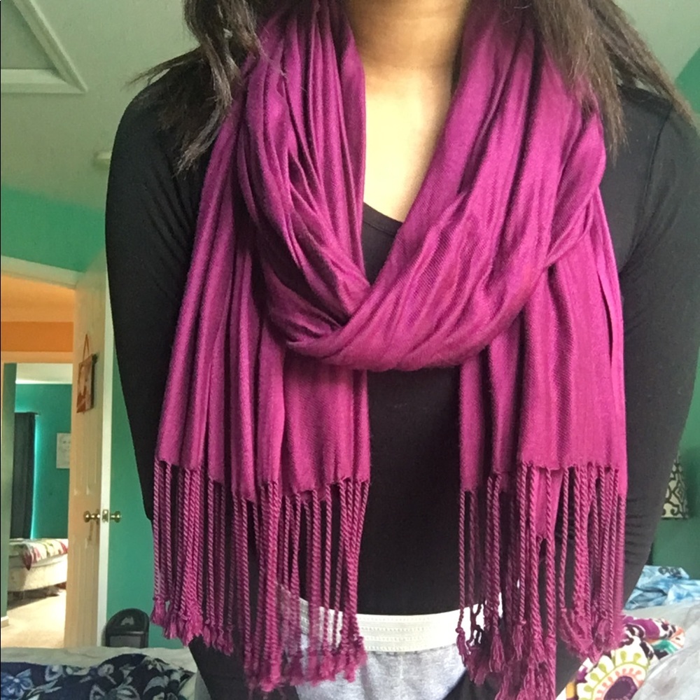 Purple scarf